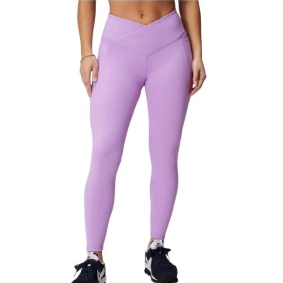 Fabletics Pure Lux Crossover High Waisted Leggings - L - Picture 1 of 4